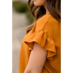 Short Sleeve Flutter Blouse -Women's Clothing Store BB 1884 1ed049b3 4be5 4131 a575 b2c0831808e2