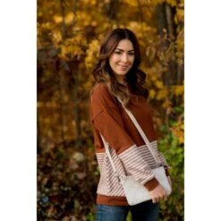 Day To Day Striped & Chevron Sweatshirt -Women's Clothing Store BB 1888 617b93b7 5479 4138 b35b 5c4ce1401a52