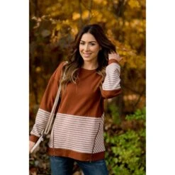 Day To Day Striped & Chevron Sweatshirt -Women's Clothing Store BB 1890 21e874ae 3856 4308 b4c3 b1cea21d86a0