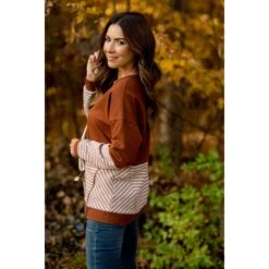 Day To Day Striped & Chevron Sweatshirt -Women's Clothing Store BB 1899 e610d825 2798 4cc1 9691 f52f4b31a7fa