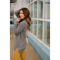 Ribbed Trim Turtleneck Tunic -Women's Clothing Store BB 1912 1a42e1f8 4fd1 4eaf bb4f 97ab68859c66