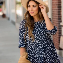 Ruffle Cheetah Blouse -Women's Clothing Store BB 1917 526e81bc 76ab 4ea1 b51a d67416be63c3 945639