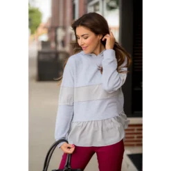 Ruffle Bottom Blouse Accent Hoodie -Women's Clothing Store BB 1926 c940b4ce 2a35 46b7 982f 0ee5a2c2df14