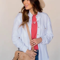 Basic Raw Edge Shacket -Women's Clothing Store BB 1947 d6ae3692 b825 42e8 88ef 0e2b56f62466 568188