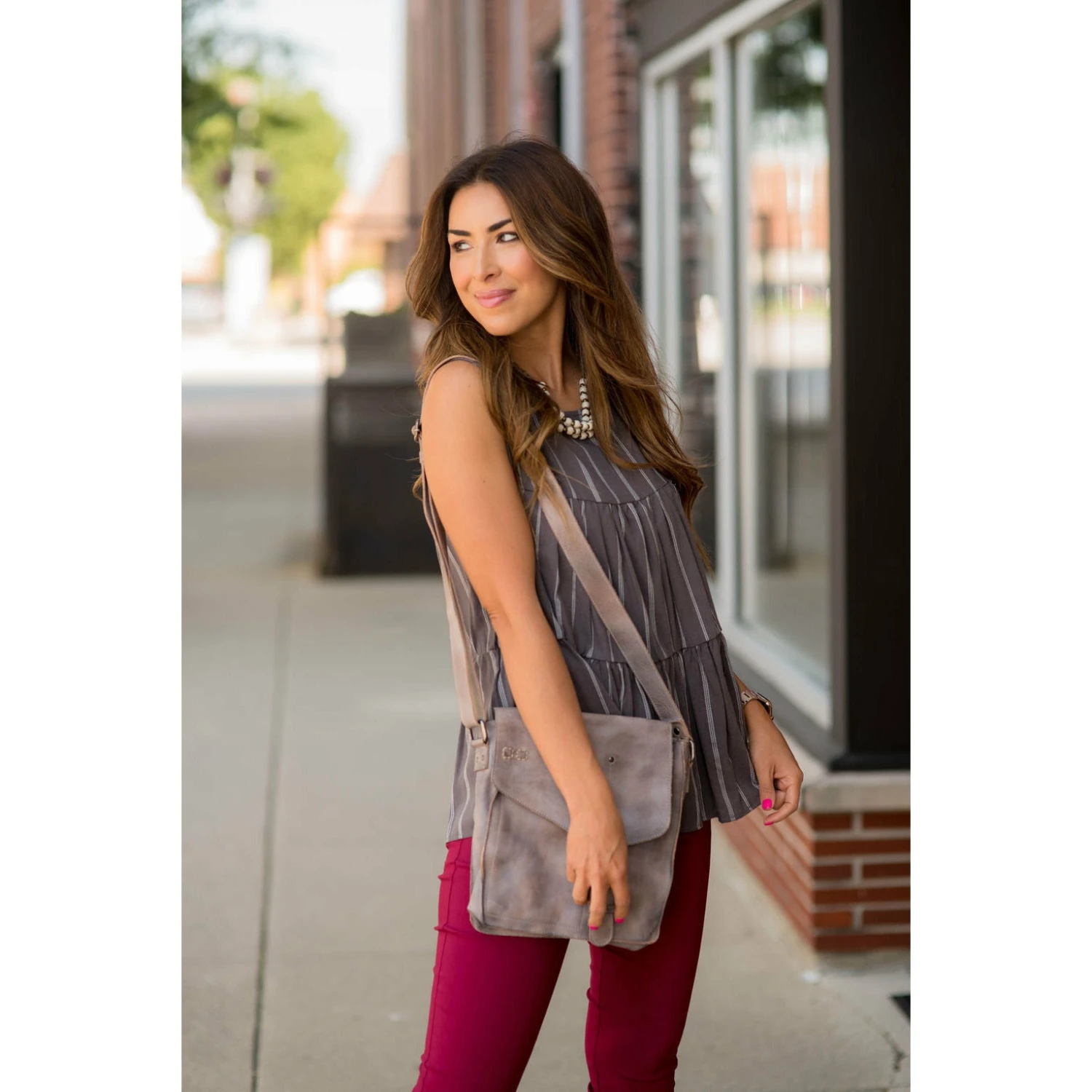 Vertical Striped Triple Tiered Tank 14 Vertical Striped Triple Tiered Tank - Image 14