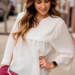 Bell Sleeve Peplum V Blouse 37 Bell Sleeve Peplum V Blouse -Women's Clothing Store BB 1951 7e6c50eb 9316 4e79 b731 78435a66aa55 465968