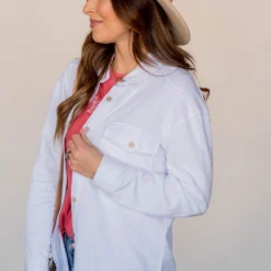 Basic Raw Edge Shacket -Women's Clothing Store BB 1965 b59b02b8 190d 42ad a5ec 4ac978858a70 251917