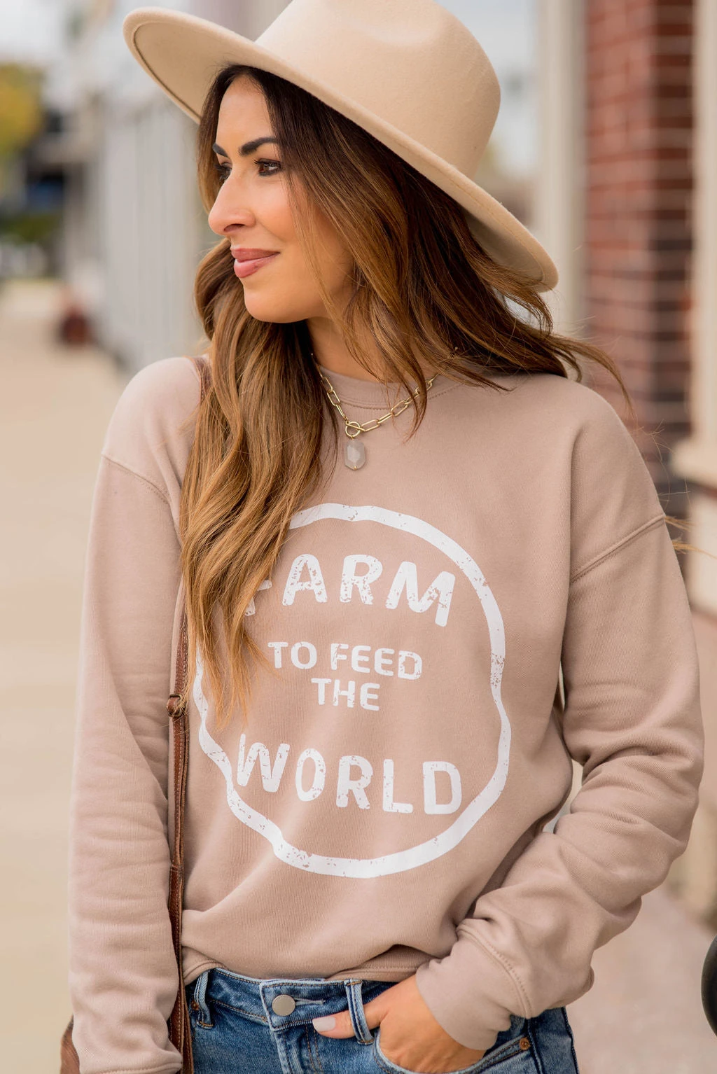 Farm To Feed The World Graphic Crewneck 1 Farm To Feed The World Graphic Crewneck