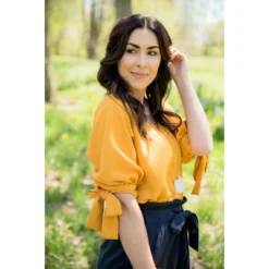 Bow Accent Blouse -Women's Clothing Store BB 1969 89728473 86f2 4696 9f28 e96d6c4cc2a3