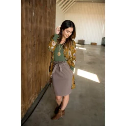 Tie Front Skirt -Women's Clothing Store BB 1977 347739a0 09b0 488a 8d82 947633671e31