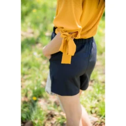 Bow Accent Blouse -Women's Clothing Store BB 1983