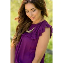 Betsey's Bibbed Ruffle Sleeved Blouse -Women's Clothing Store BB 1990 1af09b23 79fe 4351 8eda f64e8abb30e9