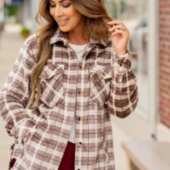 Power Trip Plaid Shacket