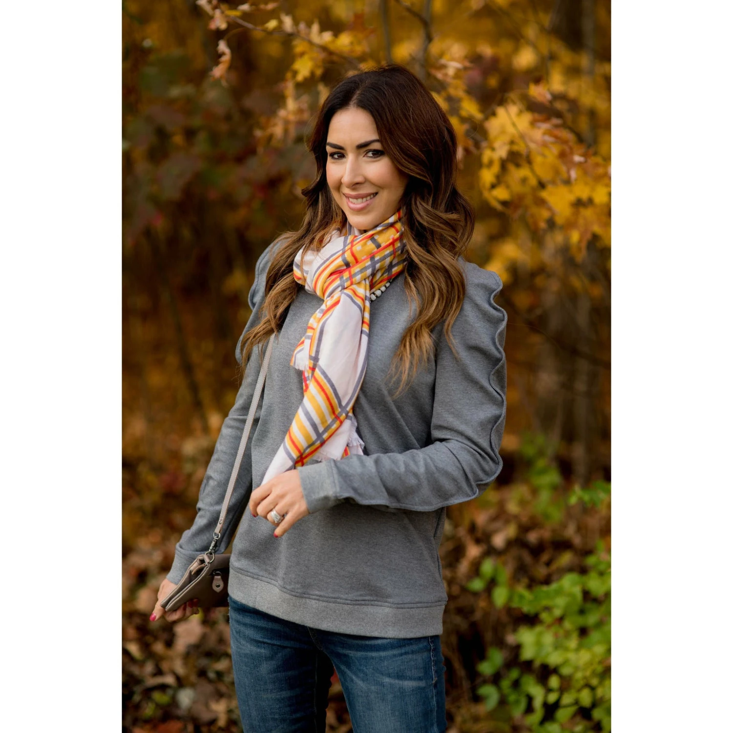 Delicately Lined Rich Basic Scarf 16 Delicately Lined Rich Basic Scarf - Image 16