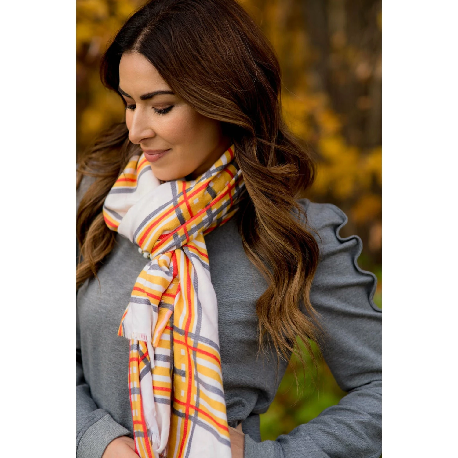 Delicately Lined Rich Basic Scarf 20 Delicately Lined Rich Basic Scarf - Image 20