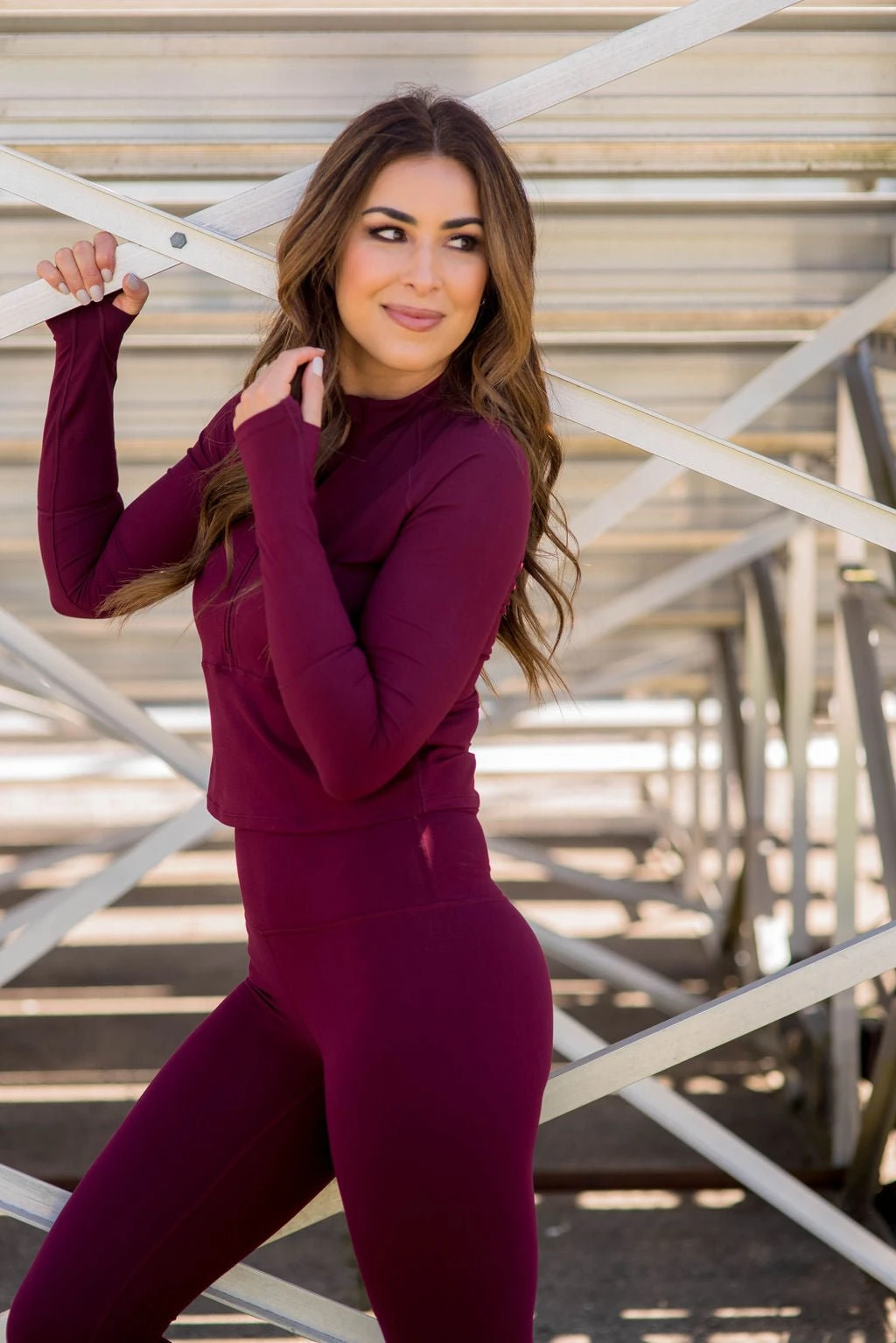 Cropped Half Zip Active Sweatshirt 6 Cropped Half Zip Active Sweatshirt - Image 6