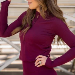 Cropped Half Zip Active Sweatshirt