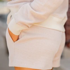 Textured Drawstring Shorts -Women's Clothing Store BB 2064 629180