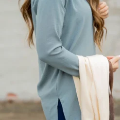 Classy Tunic Button Up Blouse -Women's Clothing Store BB 2081 d59a64b8 8f05 4f83 8cea db0cd6e1343b