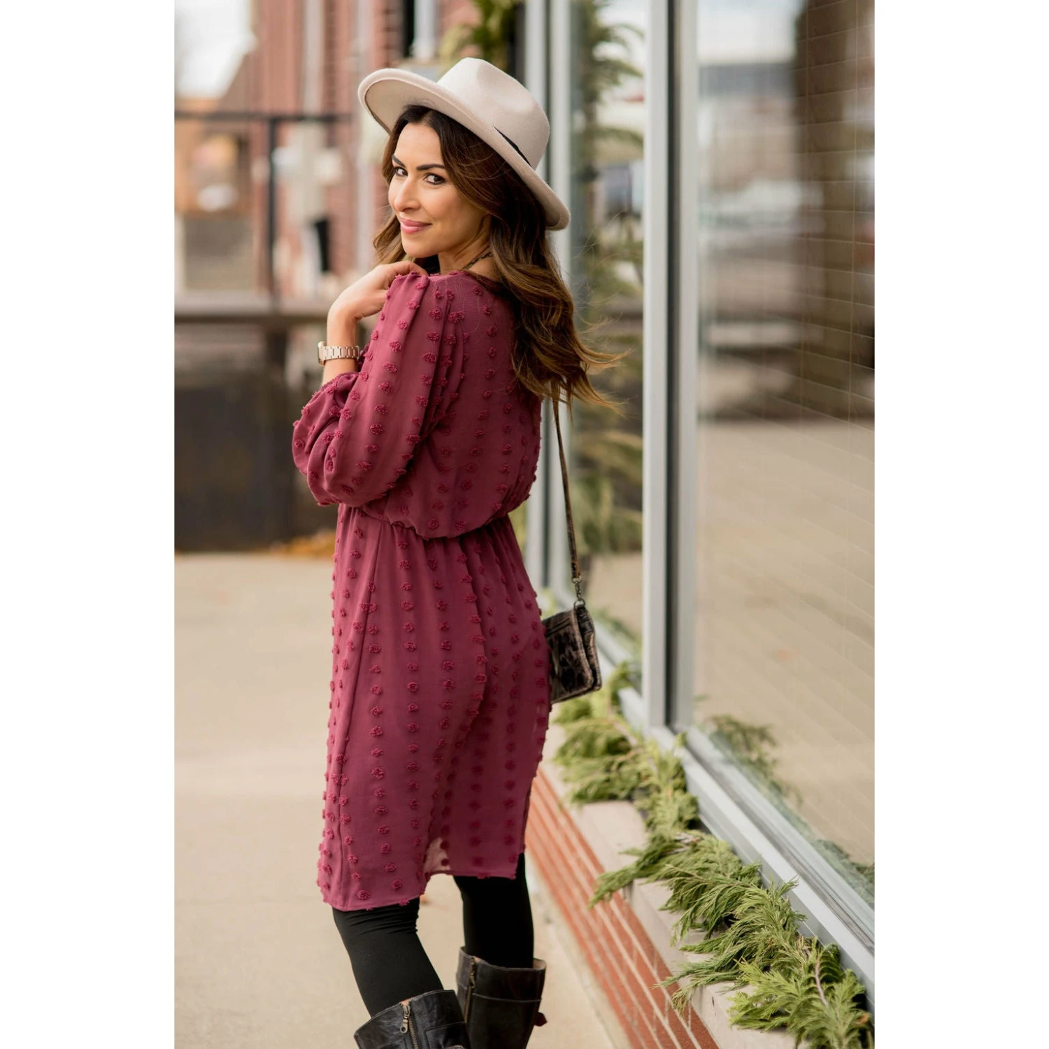 Swiss Dot Puff Sleeve Dress 3 Swiss Dot Puff Sleeve Dress - Image 3