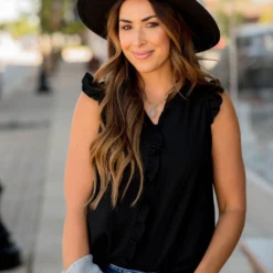 All Over Ruffles V-Neck Tank 24 All Over Ruffles V-Neck Tank -Women's Clothing Store BB 2099 846fa51d 5897 4ebc 8bf6 7a603ffc61f7 146195