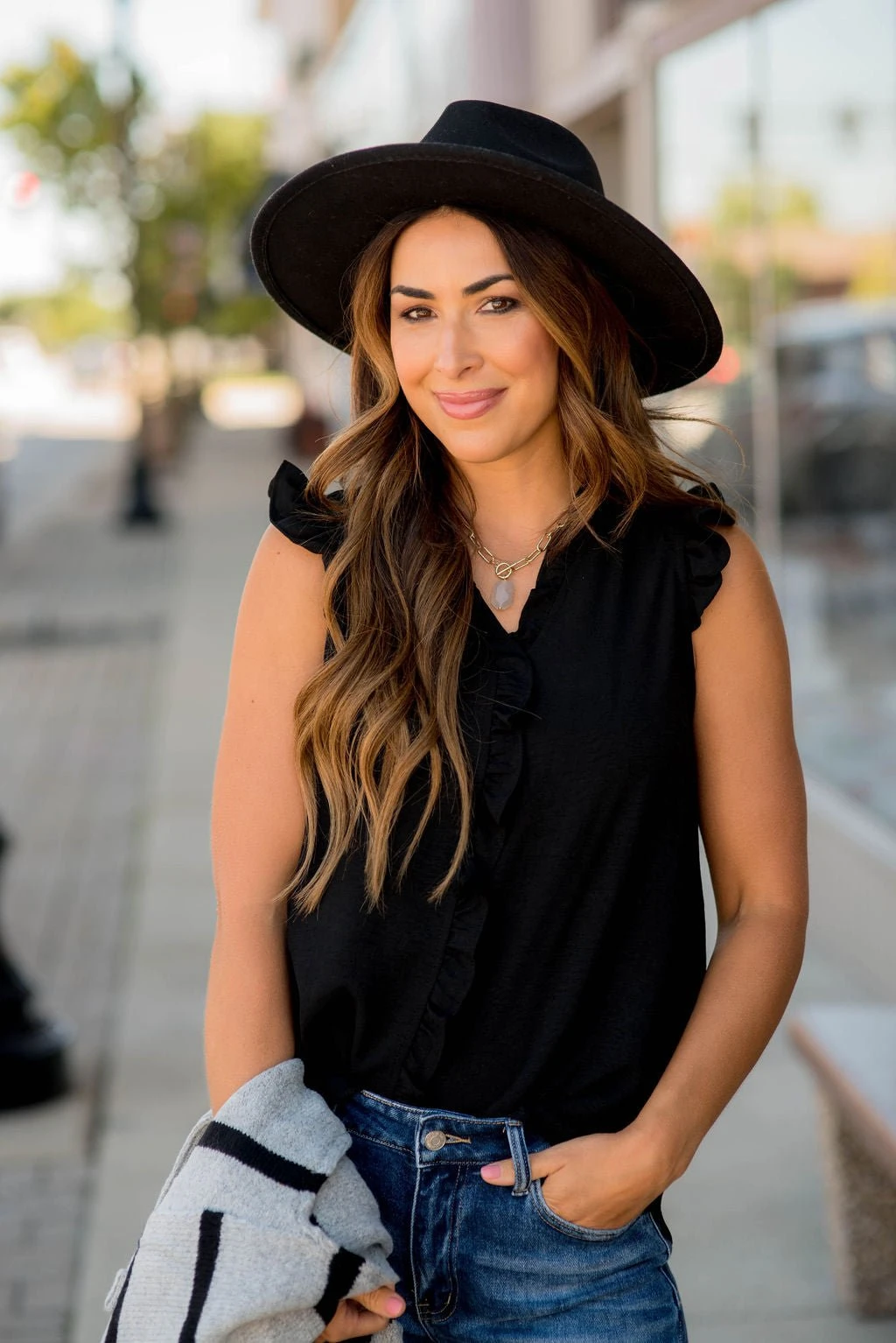 All Over Ruffles V-Neck Tank 5 All Over Ruffles V-Neck Tank - Image 5