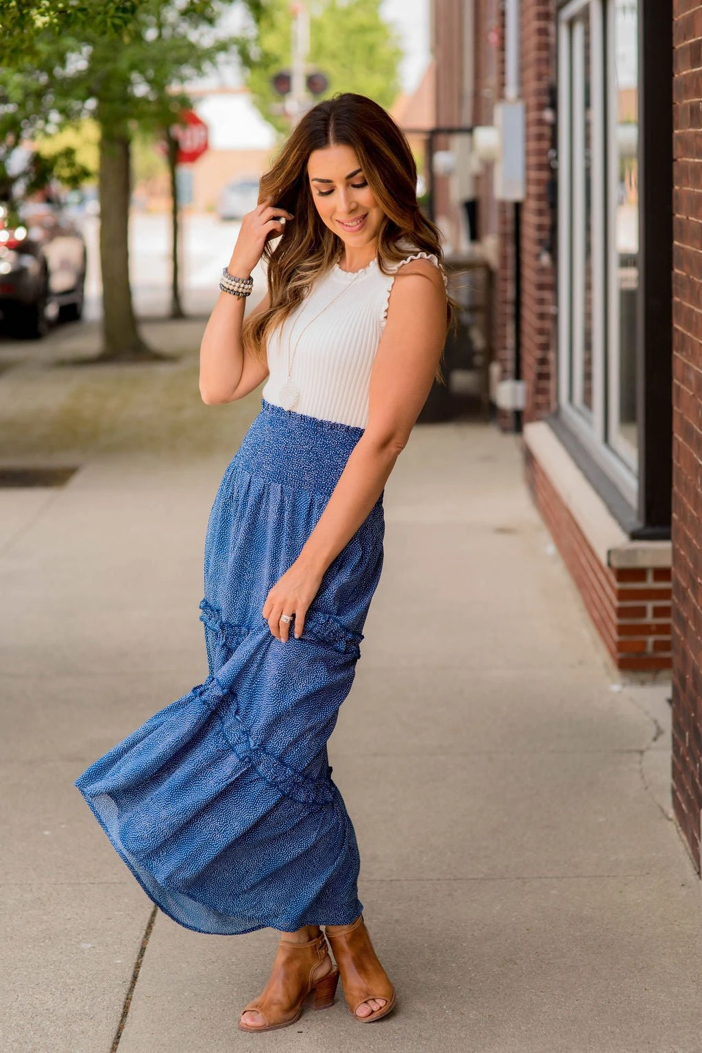 Mini Dottie Tiered Maxi Skirt 6 Mini Dottie Tiered Maxi Skirt - Image 6