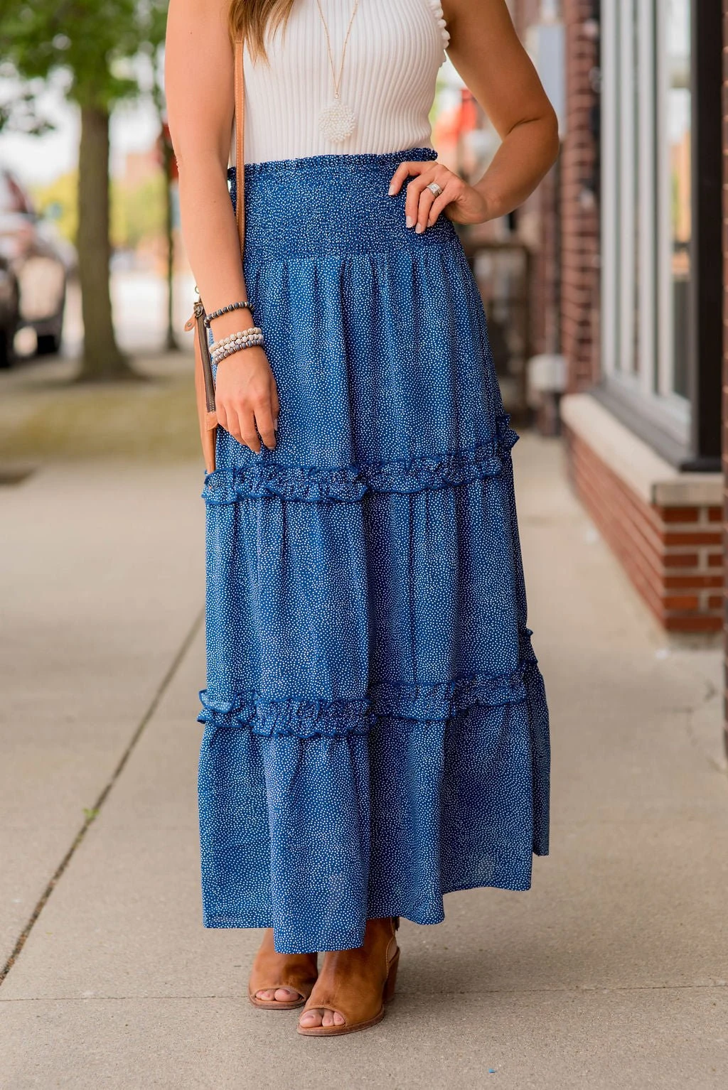 Mini Dottie Tiered Maxi Skirt 3 Mini Dottie Tiered Maxi Skirt - Image 3