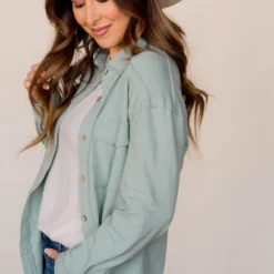 Basic Raw Edge Shacket -Women's Clothing Store BB 2130 45a2c03e 0187 45ef ba26 476c52841012 880402