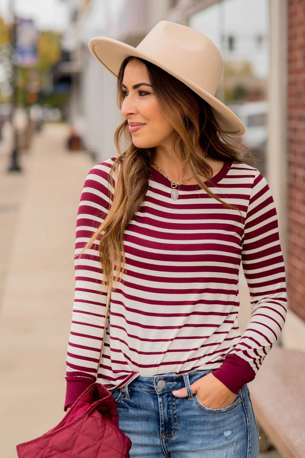 Ombre Striped Long Sleeve Tee 5 Ombre Striped Long Sleeve Tee - Image 5