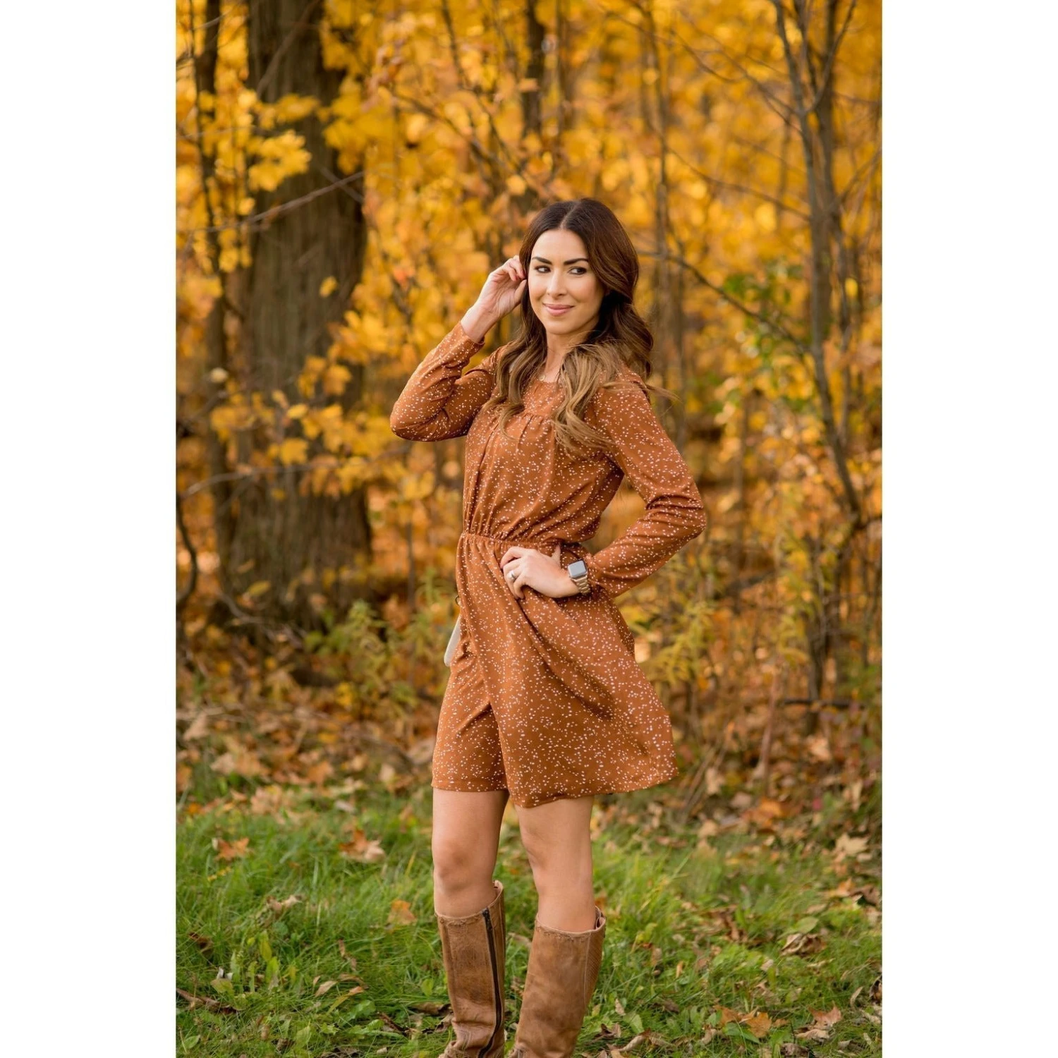 Endearingly Speckled Long Sleeve Dress 15 Endearingly Speckled Long Sleeve Dress - Image 15