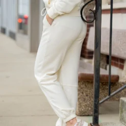 Tie Waist Sweatpants -Women's Clothing Store BB 2161