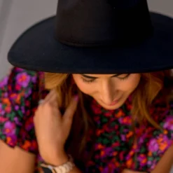 Solid Wide Brimmed Hat -Women's Clothing Store BB 2164 834259