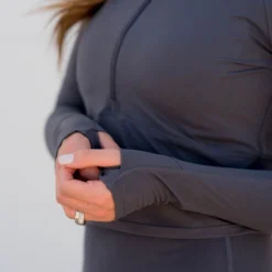 Cropped Half Zip Active Sweatshirt 21 Cropped Half Zip Active Sweatshirt -Women's Clothing Store BB 2168 705482