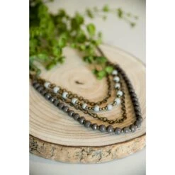 Bel Koz Two Tone Clay Necklace