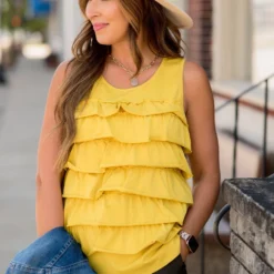 Layered Ruffle Tank