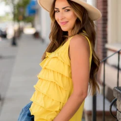 Layered Ruffle Tank -Women's Clothing Store BB 2178 2d7a0cfe ce22 4fe1 9bba 0b247c76c817 642498