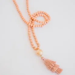 Tassel Accent Beaded Necklace