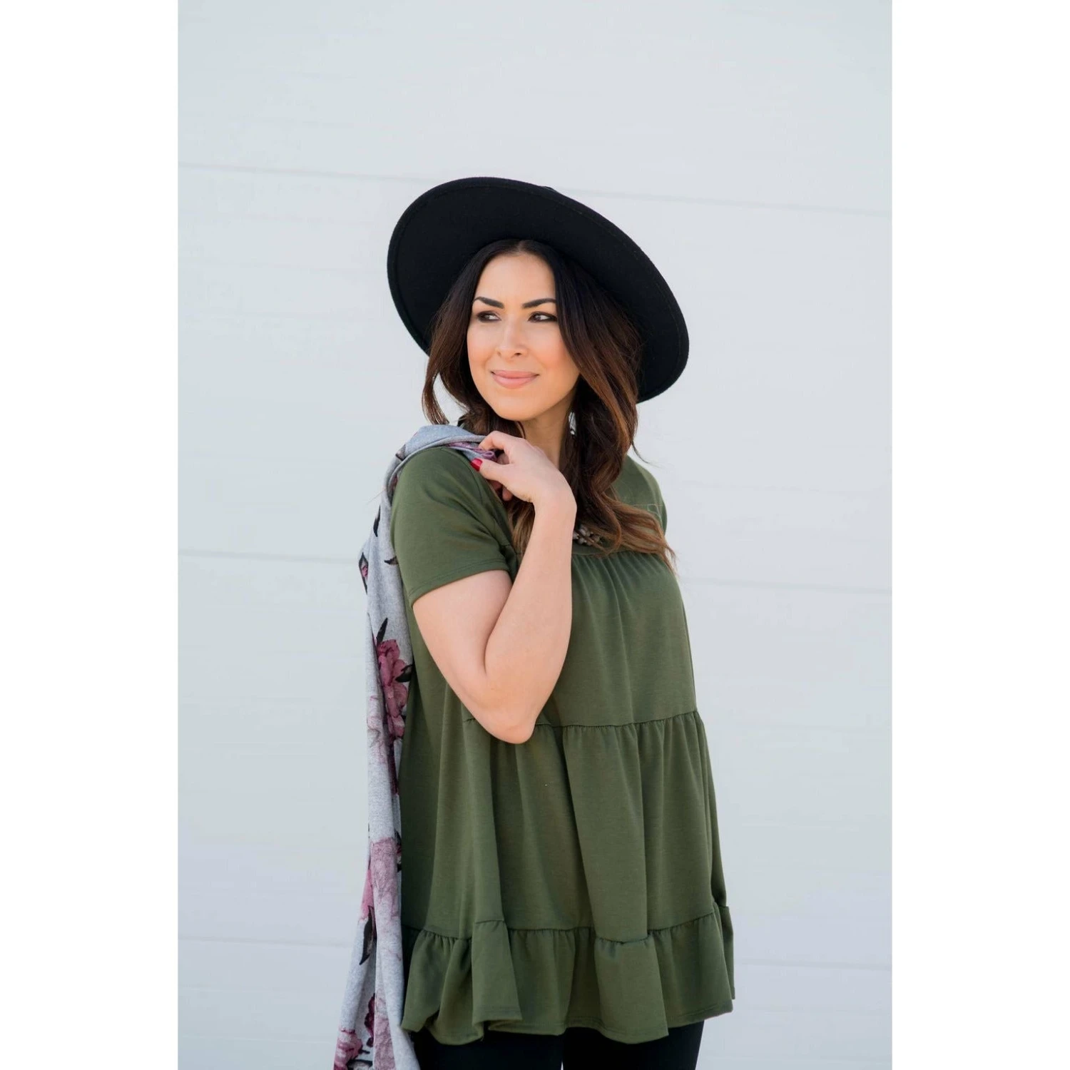 Tiered Ruffle Bottom Tee 11 Tiered Ruffle Bottom Tee - Image 11