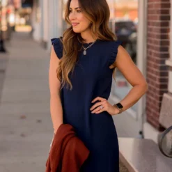 Cinch Neck Tunic Dress -Women's Clothing Store BB 2241 4fdaa002 93ef 42ff af8f ee1ceb9dc4a8 673172