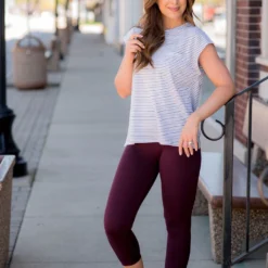 Basic Cropped Active Leggings -Women's Clothing Store BB 2247 486050