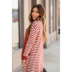 Striped So Soft Tunic Cardigan -Women's Clothing Store BB 2248 19080417 9643 4468 a0cc cd0c75869745