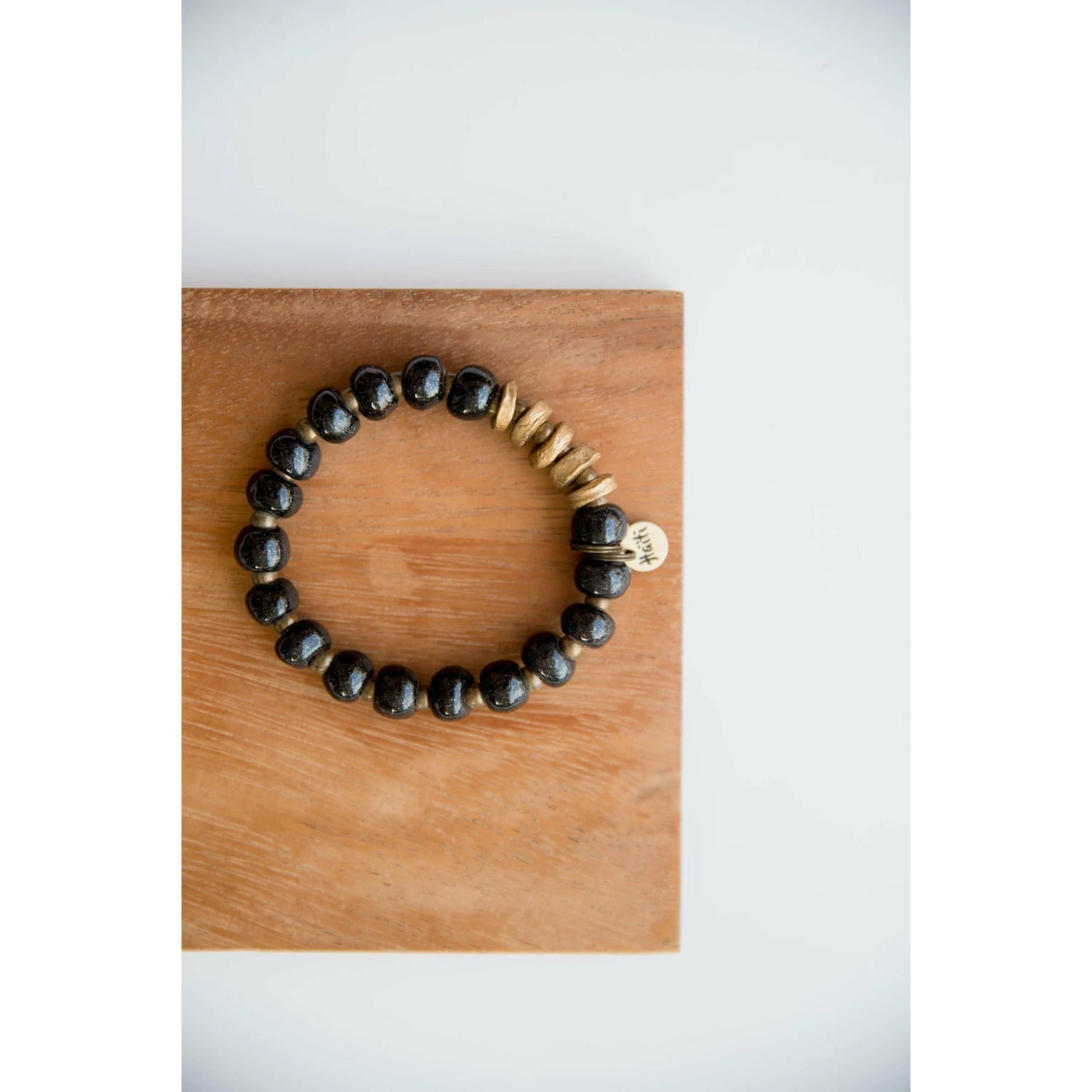 Bel Koz Flat Bead Bracelet 4 Bel Koz Flat Bead Bracelet - Image 4