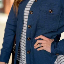 Thermal Raw Edge Shacket -Women's Clothing Store BB 2269 b76714fa df9a 4889 a459 be1c941cc4d7 132239