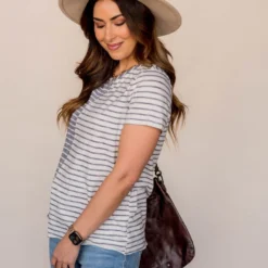 Asymmetrical Striped Tee -Women's Clothing Store BB 2273 75b6c6a5 000c 45db ba70 ea35ef6d5868 389429