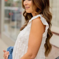 Textured Dot Ruffle Bottom V Midi Dress 29 Textured Dot Ruffle Bottom V Midi Dress -Women's Clothing Store BB 2282 4004930b 0479 417e 9129 2efcda946bdd 250869