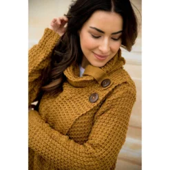 Double Side Button Wrap Cardigan -Women's Clothing Store BB 2283 811779