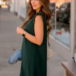 Cinch Neck Tunic Dress -Women's Clothing Store BB 2292 0303bf72 9e9d 4f51 8ade 89dd4c6b0596 418945