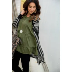 Striped Pocket Accent Cardigan -Women's Clothing Store BB 2307 0cd85e36 3631 4d98 9eb8 8fd1cbf5b4d2