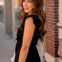 Flutter Accented Cinched Waist Dress 13 Flutter Accented Cinched Waist Dress -Women's Clothing Store BB 2314 477734